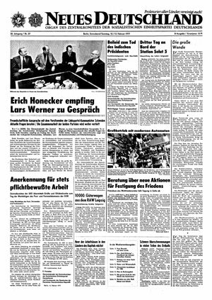 Neues Deutschland Online-Archiv vom 12.02.1977