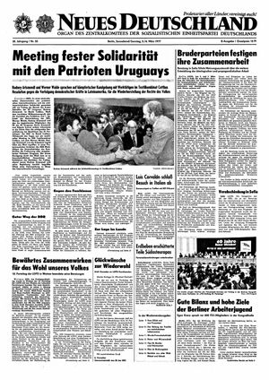 Neues Deutschland Online-Archiv vom 05.03.1977