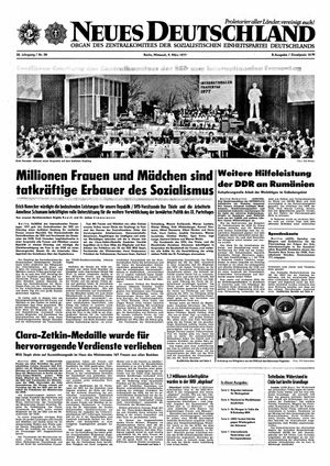 Neues Deutschland Online-Archiv vom 09.03.1977
