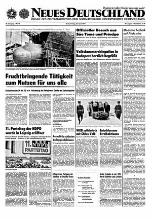 Neues Deutschland Online-Archiv vom 22.04.1977