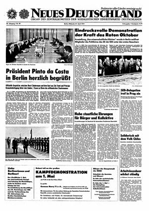 Neues Deutschland Online-Archiv vom 27.04.1977