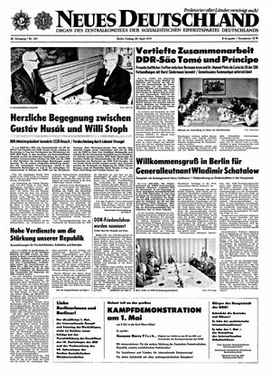 Neues Deutschland Online-Archiv vom 29.04.1977