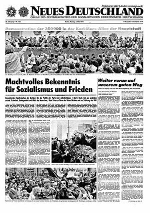 Neues Deutschland Online-Archiv vom 02.05.1977