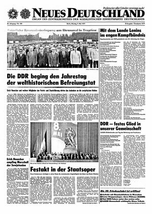 Neues Deutschland Online-Archiv vom 09.05.1977