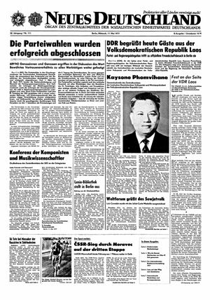Neues Deutschland Online-Archiv vom 11.05.1977