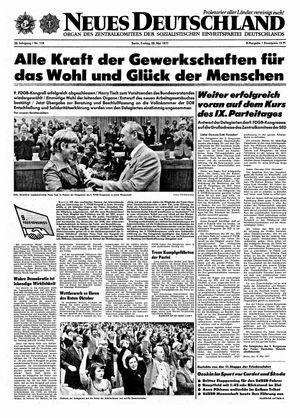 Neues Deutschland Online-Archiv on May 20, 1977