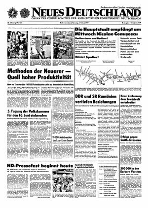 Neues Deutschland Online-Archiv vom 04.06.1977