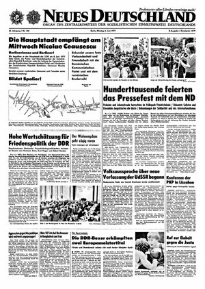 Neues Deutschland Online-Archiv vom 06.06.1977