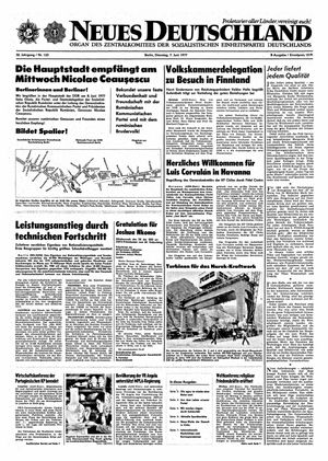Neues Deutschland Online-Archiv vom 07.06.1977
