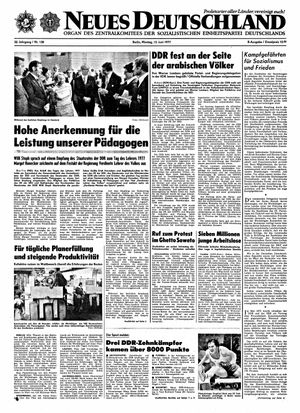 Neues Deutschland Online-Archiv vom 13.06.1977