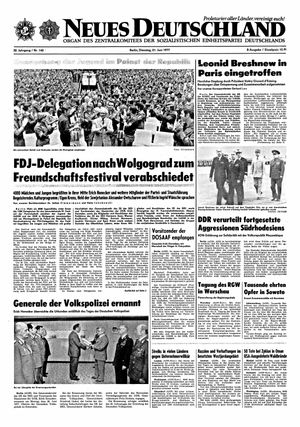 Neues Deutschland Online-Archiv vom 21.06.1977