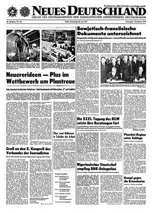 Neues Deutschland Online-Archiv vom 23.06.1977