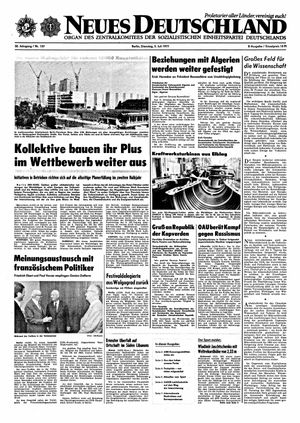 Neues Deutschland Online-Archiv vom 05.07.1977