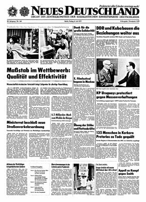 Neues Deutschland Online-Archiv vom 08.07.1977