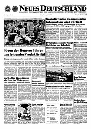 Neues Deutschland Online-Archiv vom 13.07.1977