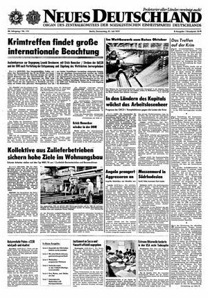 Neues Deutschland Online-Archiv vom 21.07.1977