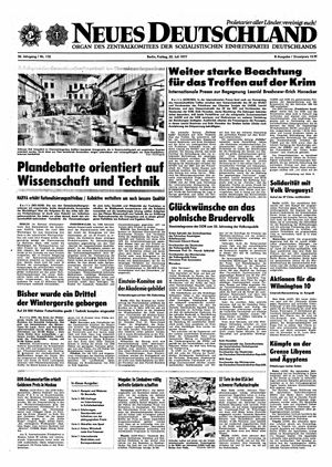 Neues Deutschland Online-Archiv vom 22.07.1977