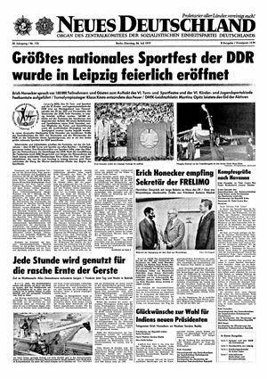 Neues Deutschland Online-Archiv vom 26.07.1977