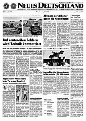 Neues Deutschland Online-Archiv vom 28.07.1977