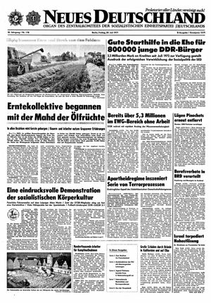 Neues Deutschland Online-Archiv vom 29.07.1977