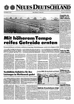 Neues Deutschland Online-Archiv on Aug 17, 1977