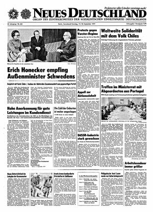 Neues Deutschland Online-Archiv vom 17.09.1977