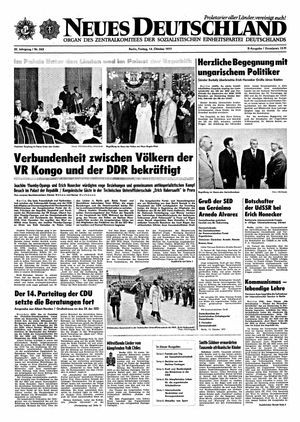 Neues Deutschland Online-Archiv vom 14.10.1977