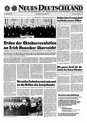 Neues Deutschland Online-Archiv vom 02.11.1977