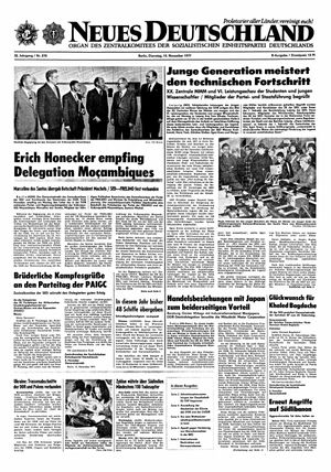 Neues Deutschland Online-Archiv vom 15.11.1977
