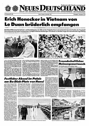Neues Deutschland Online-Archiv vom 02.12.1977