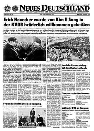 Neues Deutschland Online-Archiv vom 09.12.1977