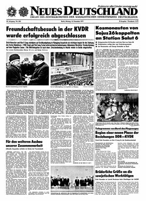 Neues Deutschland Online-Archiv vom 12.12.1977