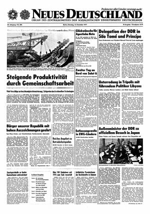 Neues Deutschland Online-Archiv vom 13.12.1977