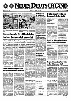 Neues Deutschland Online-Archiv vom 30.12.1977