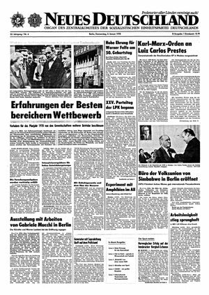 Neues Deutschland Online-Archiv vom 05.01.1978