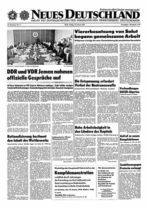 Neues Deutschland Online-Archiv vom 13.01.1978