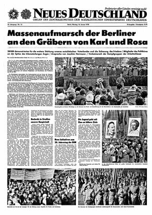 Neues Deutschland Online-Archiv vom 16.01.1978