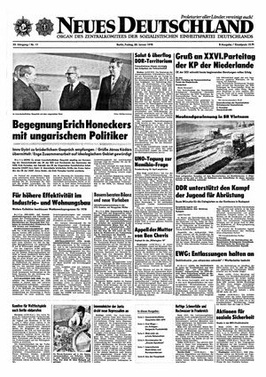 Neues Deutschland Online-Archiv vom 20.01.1978