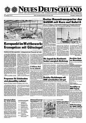 Neues Deutschland Online-Archiv on Jan 21, 1978