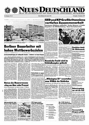 Neues Deutschland Online-Archiv vom 25.01.1978