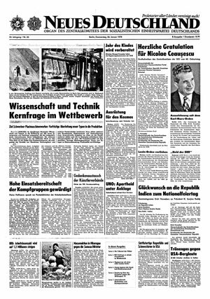 Neues Deutschland Online-Archiv vom 26.01.1978