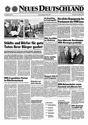 Neues Deutschland Online-Archiv vom 27.01.1978
