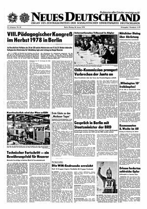Neues Deutschland Online-Archiv vom 30.01.1978