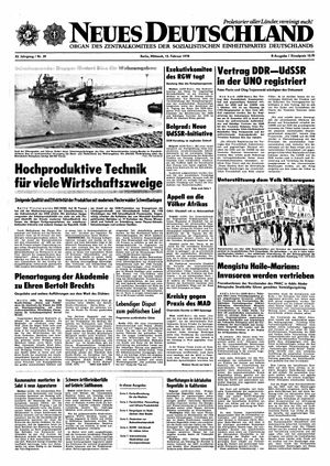 Neues Deutschland Online-Archiv vom 15.02.1978