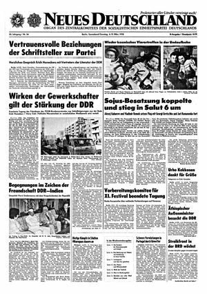 Neues Deutschland Online-Archiv vom 04.03.1978