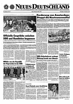 Neues Deutschland Online-Archiv vom 20.03.1978