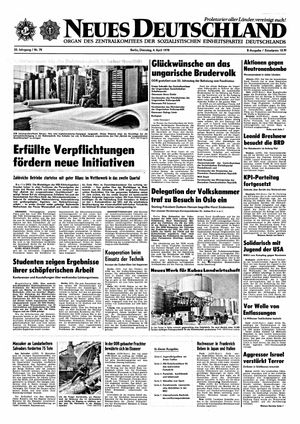 Neues Deutschland Online-Archiv vom 04.04.1978