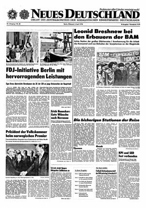 Neues Deutschland Online-Archiv vom 05.04.1978