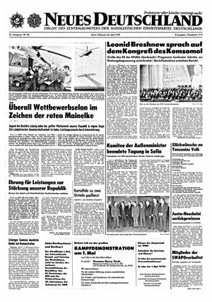 Neues Deutschland Online-Archiv vom 26.04.1978