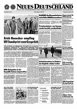Neues Deutschland Online-Archiv vom 03.05.1978